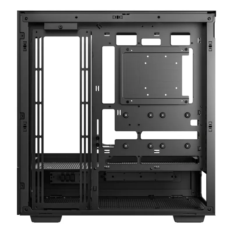 PC korpuss DeepCool CH690 DIGITAL Tower Melns — ATX/Micro-ATX/Mini-ITX, LCD displejs, 3x2,5 collu + 1x3,5 collu nodalījumi, līdz 450 mm GPU, 182 mm CPU dzesētājs