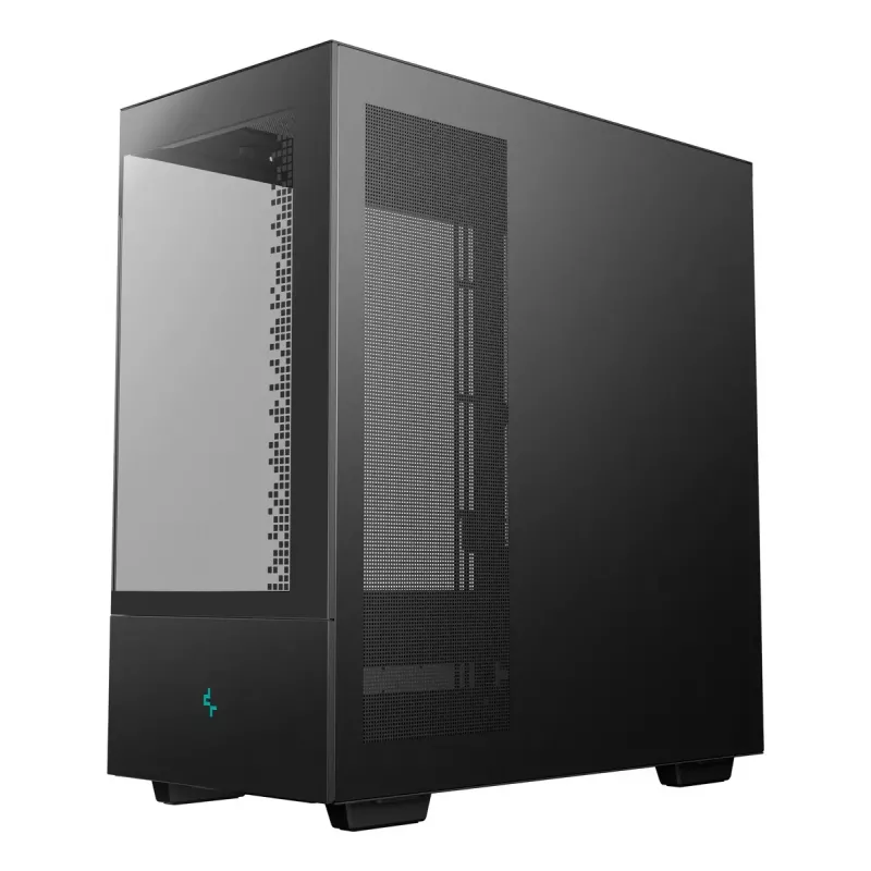 PC korpuss DeepCool CH690 DIGITAL Tower Melns — ATX/Micro-ATX/Mini-ITX, LCD displejs, 3x2,5 collu + 1x3,5 collu nodalījumi, līdz 450 mm GPU, 182 mm CPU dzesētājs