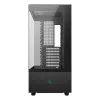 PC korpuss DeepCool CH690 DIGITAL Tower Melns — ATX/Micro-ATX/Mini-ITX, LCD displejs, 3x2,5 collu + 1x3,5 collu nodalījumi, līdz 450 mm GPU, 182 mm CPU dzesētājs