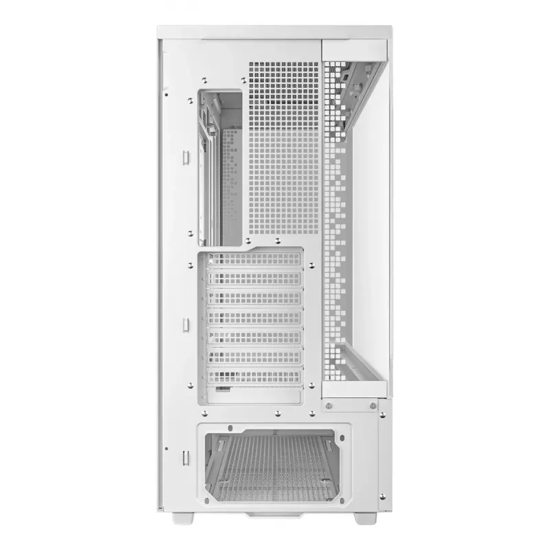 PC korpuss DeepCool CH690 Tower White — ATX/microATX atbalsts, LCD displejs, 3x2.5 collu sloti, 1x3.5 collu, GPU līdz 450 mm, CPU dzesētāja augstums 182 mm