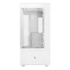 PC korpuss DeepCool CH690 Tower White — ATX/microATX atbalsts, LCD displejs, 3x2.5 collu sloti, 1x3.5 collu, GPU līdz 450 mm, CPU dzesētāja augstums 182 mm