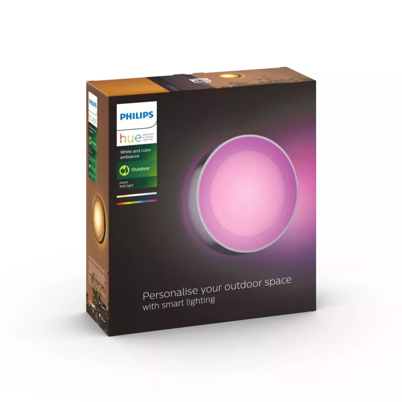 Philips Hue balta and colour ambience Daylo āra sienas gaisma