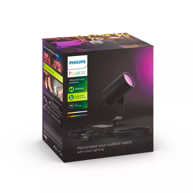 Philips Hue balta and colour ambience Lily Outdoor spot light