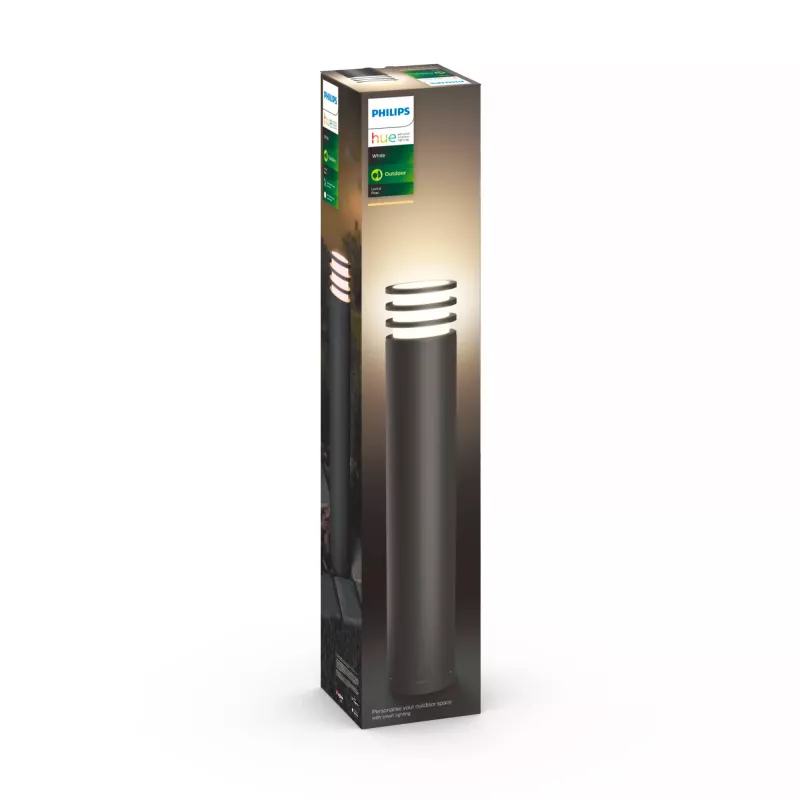 Viedā āra staba lampa Philips Hue White Lucca Outdoor post 1740393P0