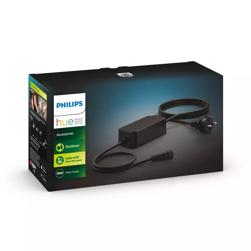 Philips Outdoor 40W barošanas bloks, Apgaismojuma barošanas bloks, Melns, Plastmasa, Dārzs, Terase, IP67, II