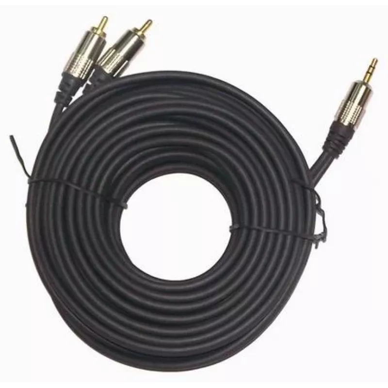 GEMBIRD 3,5 mm stereo uz 2xRCA spraudņiem 1,5 m kabelis - apzeltīti savienotāji