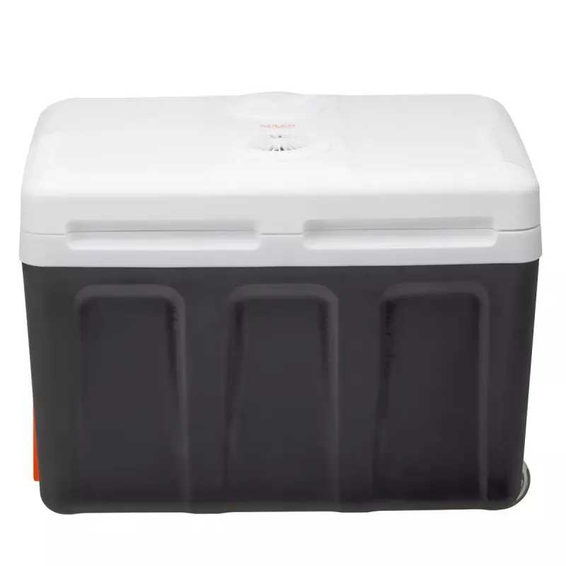 Pārnēsājams dzesētājs Adler AD 8090 — 40 L 12 V auto ledusskapis, Peltjē dzesēšana, 220–240 V tīkla barošana, riteņi