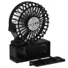 Galda ventilators Adler AD 7336 — salokāms mini ventilators, 6,5 cm diametrs, 1 ātrums, melns