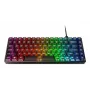 Mehāniskā spēļu tastatūra Lenovo Legion K510 Mini Pro 75% US English, 84 taustiņi, RGB, USB, 1,8 m kabelis, melna/caurspīdīga