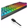 Mehāniskā spēļu tastatūra Lenovo Legion K510 Mini Pro 75% US English, 84 taustiņi, RGB, USB, 1,8 m kabelis, melna/caurspīdīga