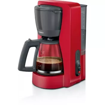 Pilienveida kafijas automāts Bosch TKA2M114 — 1,25 L ūdens tvertne, 15 krūzēm, sarkans