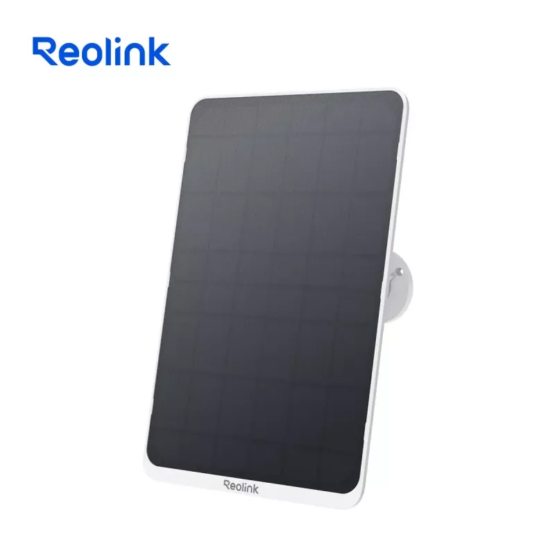 Saules panelis Reolink SP3-W 12W 6V USB-C IP65 āra, 360° horizontāli, 90° vertikāli, 4 m kabelis, tehnopolimērs, balts