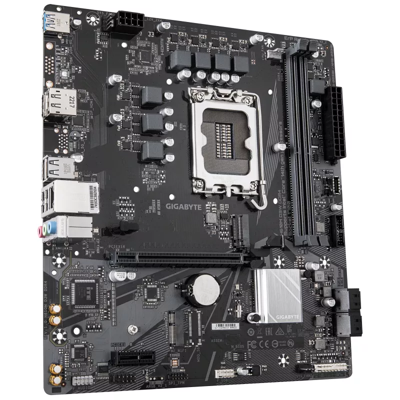 GIGABYTE H610M D3W DDR4 mātesplate - atbalsta 14. paaudzes Intel Core CPU, 5+1+1 fāžu VRM, līdz 3200MHz DDR4, 1xPCIe 3.0 M.2, 1GbE LAN, USB 3.2 Gen 1