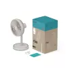 Stāvventilators Duux Rize Flex 21 cm, 4 ātrumi, svārstīšanās, 10 W, pelēcīgi bēšs