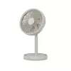 Stāvventilators Duux Rize Flex 21 cm, 4 ātrumi, svārstīšanās, 10 W, pelēcīgi bēšs