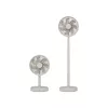 Stāvventilators Duux Rize Flex 21 cm, 4 ātrumi, svārstīšanās, 10 W, pelēcīgi bēšs