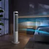 Torņa ventilators Duux Elevate DXTF02 — 29 cm diametrs, 12 ātrumi, svārstības, 4–40 W, balts