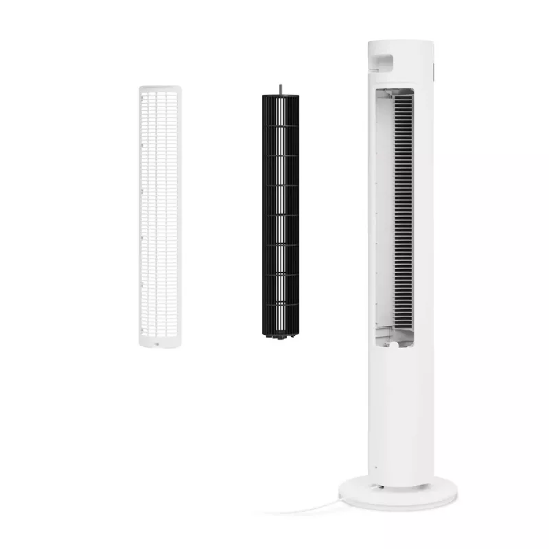 Torņa ventilators Duux Elevate DXTF02 — 29 cm diametrs, 12 ātrumi, svārstības, 4–40 W, balts