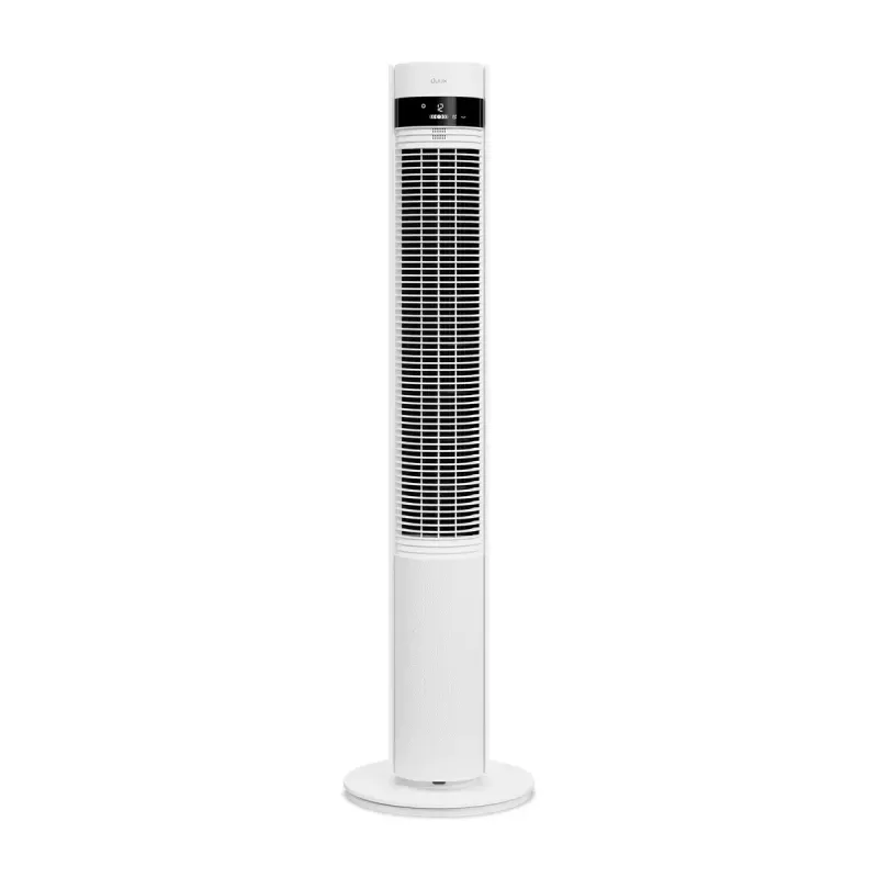Torņa ventilators Duux Elevate DXTF02 — 29 cm diametrs, 12 ātrumi, svārstības, 4–40 W, balts