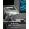 Klēpjdatora statīvs RAIDSONIC IB-NH300-R, alumīnija, sudraba krāsā, piemērots 17 collu (43,2 cm) ierīcēm, 360° rotācija, 280×230×550 mm