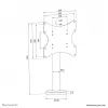 Neomounts bolt-down TV galda stiprinājums DS42-430BL12 max 50kg 23-43 collas