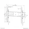 Neomounts lieljaudas televizora sienas stiprinājums 125 kg 43-98 collas VESA 100x100-800x600
