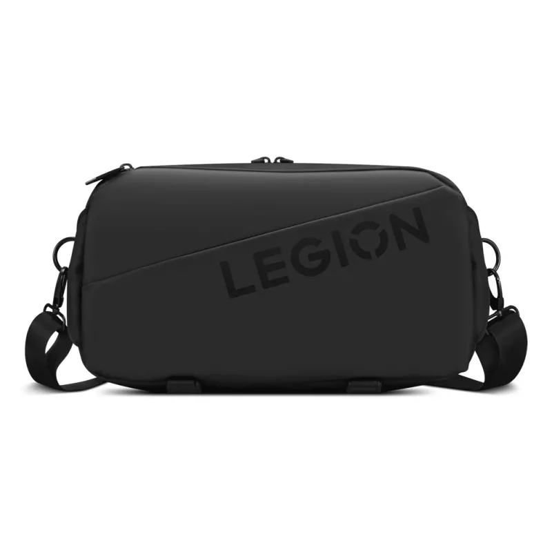 Pārnēsāšanas soma Lenovo Legion siksnu soma GX41S14777 Melna — kompakta vienas siksnas pleca soma aksesuāriem