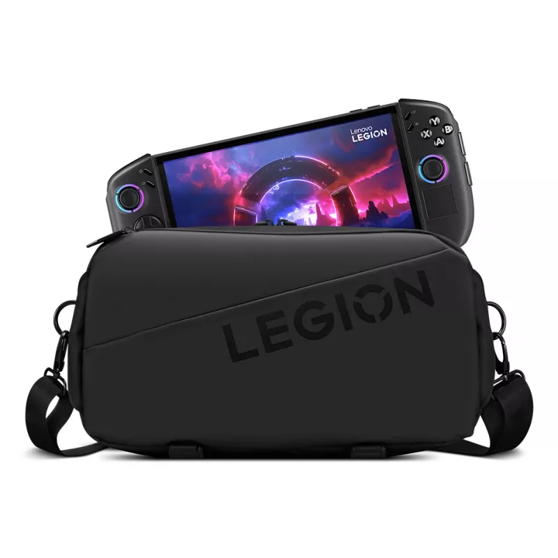 Pārnēsāšanas soma Lenovo Legion siksnu soma GX41S14777 Melna — kompakta vienas siksnas pleca soma aksesuāriem
