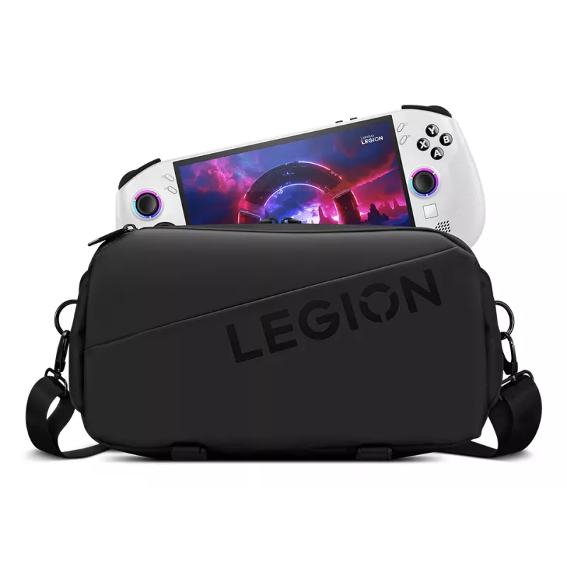 Pārnēsāšanas soma Lenovo Legion siksnu soma GX41S14777 Melna — kompakta vienas siksnas pleca soma aksesuāriem