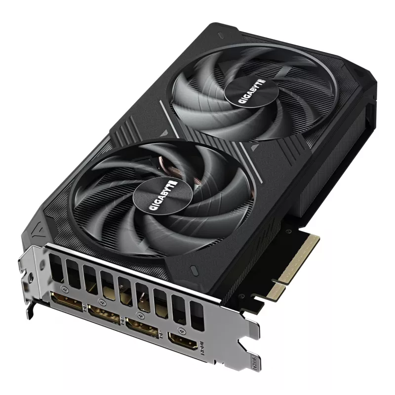 GIGABYTE GeForce RTX 5060 Ti WINDFORCE OC 16G grafiskā karte - 16GB GDDR7, 128bit, PCI-E 5.0, 2587MHz kodola taktsfrekvence, 3 x DisplayPort, 1 x HDMI, GV-N506TWF2OC-16GD