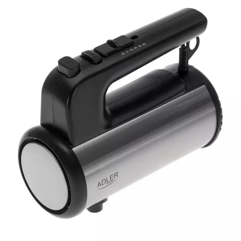 Rokas mikseris Adler AD 4232 — 900W, 5 ātrumi + Turbo, nerūsējošā tērauda uzgaļi, melns/sudrabains