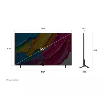 LG QNED 65QNED80A3A televizors 165,1 cm (65 collas) 4K Ultra HD Smart TV Wi-Fi Melns