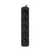 Strāvas pagarinātājs Lanberg PS0-05E-0100-IEC-BK