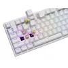 Mehāniskā tastatūra GENESIS THOR 404, pilna izmēra USB, QWERTY angļu valoda, RGB fona apgaismojums, balta