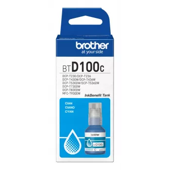 Tintes pudele Brother BTD100C ciāna oriģināla 48.8 ml Brother printeriem, 91 g