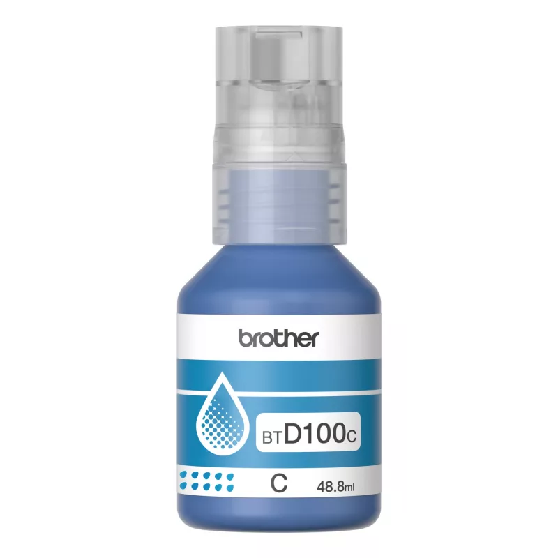 Tintes pudele Brother BTD100C ciāna oriģināla 48.8 ml Brother printeriem, 91 g