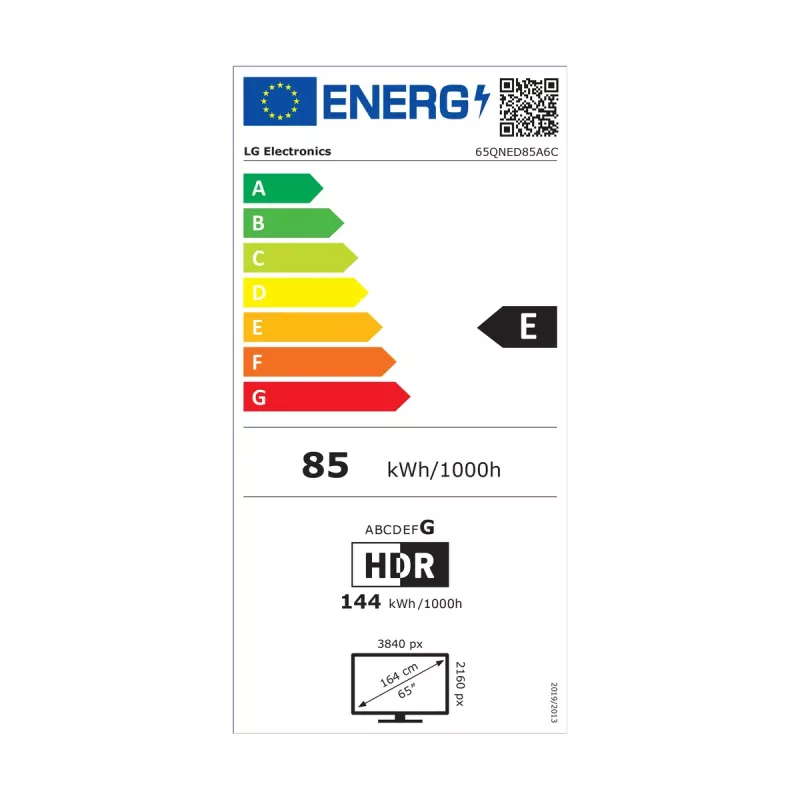 LG QNED AI 65QNED85A3C TV 165,1 cm (65 collas) 4K Ultra HD Smart TV Wi-Fi Melns