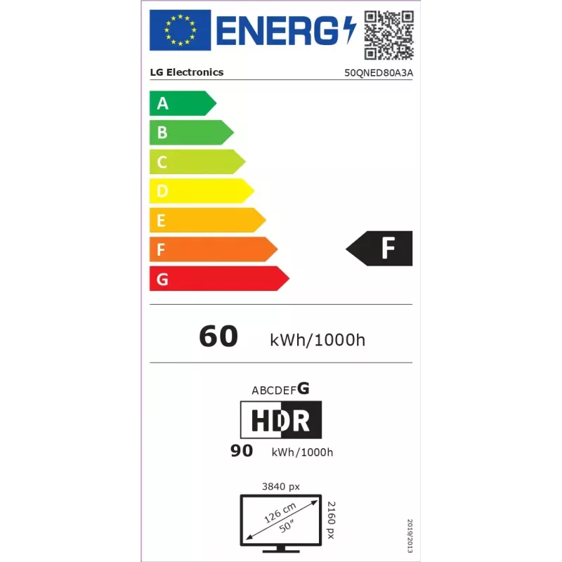 LG QNED 50QNED80A3A televizors 127 cm (50 collas) 4K Ultra HD Smart TV Wi-Fi Melns