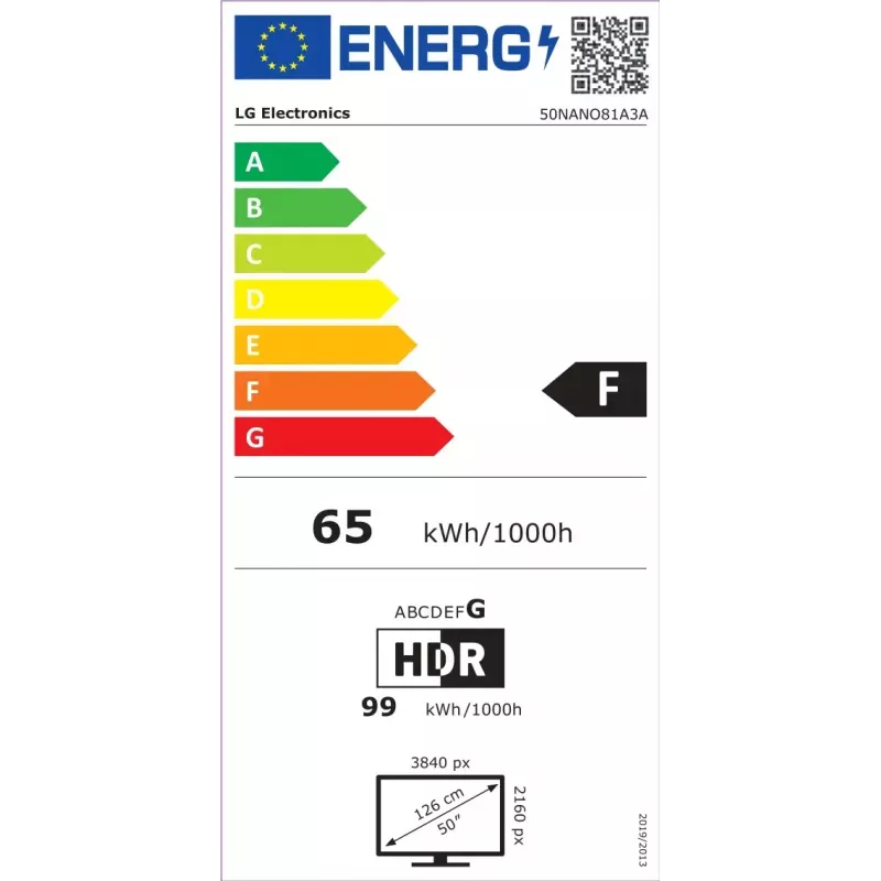 LG NanoCell AI 50NANO81A3A televizors 127 cm (50 collas) 4K Ultra HD Smart TV Wi-Fi Melns
