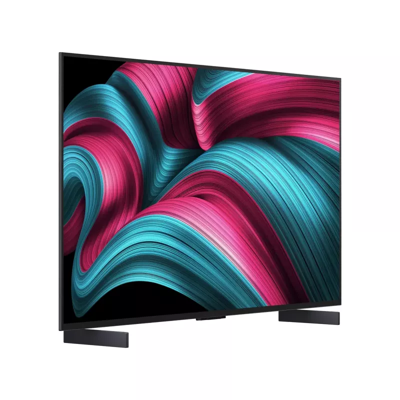 LG OLED evo AI OLED42C51LA TV 106,7 cm (42 collu) 4K Ultra HD viedais televizors Wi-Fi melns