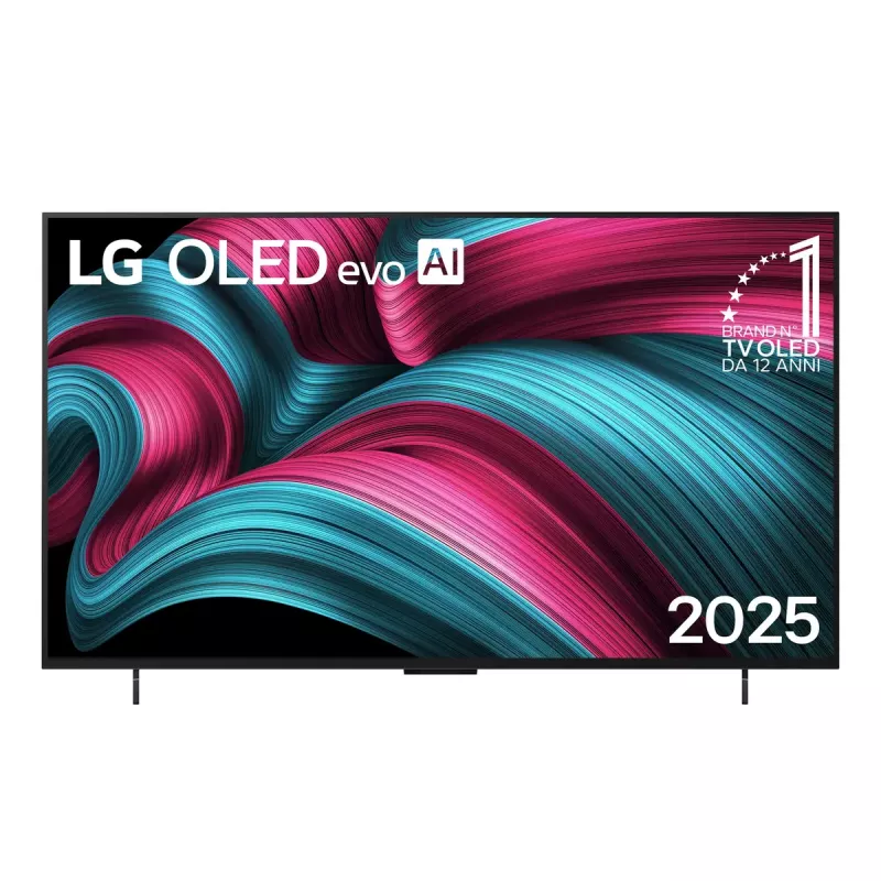 LG OLED evo AI OLED42C51LA TV 106,7 cm (42 collu) 4K Ultra HD viedais televizors Wi-Fi melns