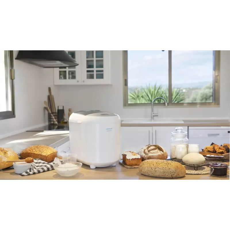 Maizes cepējs CECOTEC Bread&Co 1000 Delicious — 550 W, maks. 1 kg, balts