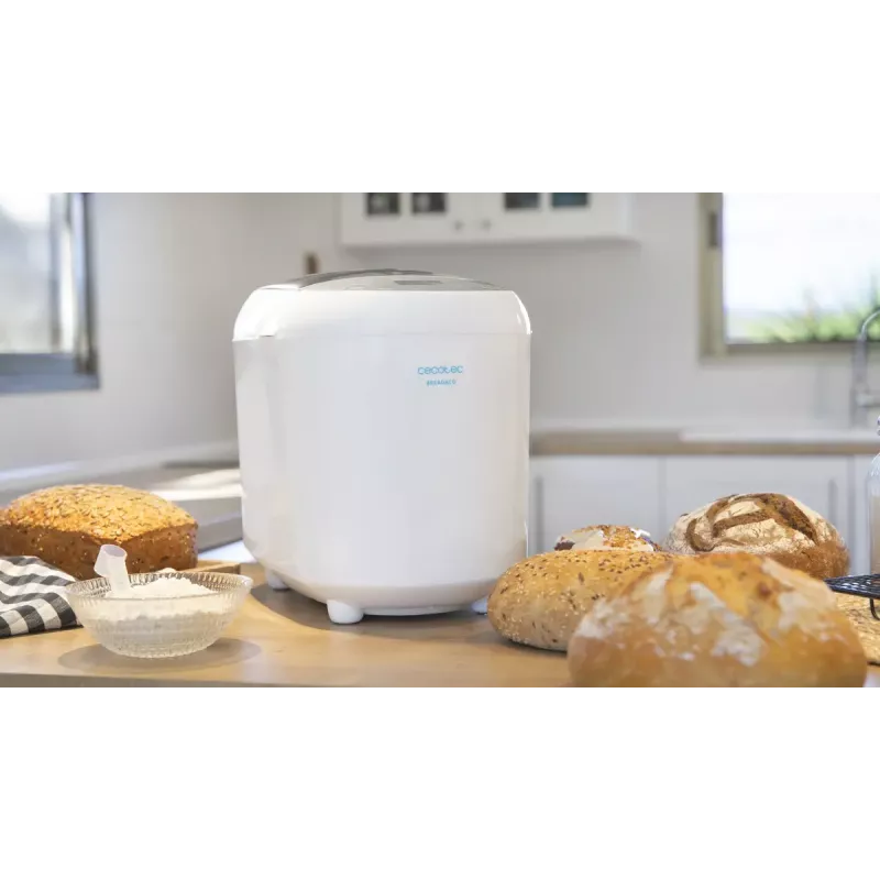 Maizes cepējs CECOTEC Bread&Co 1000 Delicious — 550 W, maks. 1 kg, balts