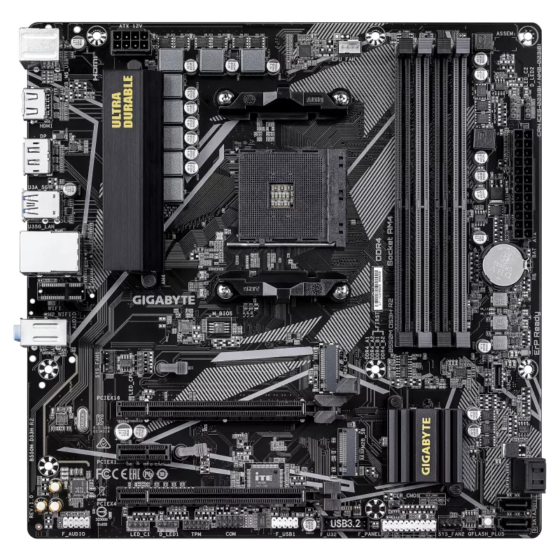 Mātesplate GIGABYTE B550M DS3H R2, B550, Socket AM4, Micro ATX