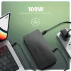 Axagon HMC-U4 USB4 dokstacija, 3x USB-A, 2x USB-C, HDMI un DP 8K/30Hz, RJ-45, SD/mSD, audio, PD 100W