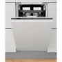 Iebūvējamā šaurā trauku mazgājamā mašīna WHIRLPOOL WSIO 3T223 PCE X — 10 trauku komplekti, 43 dB, 45 cm
