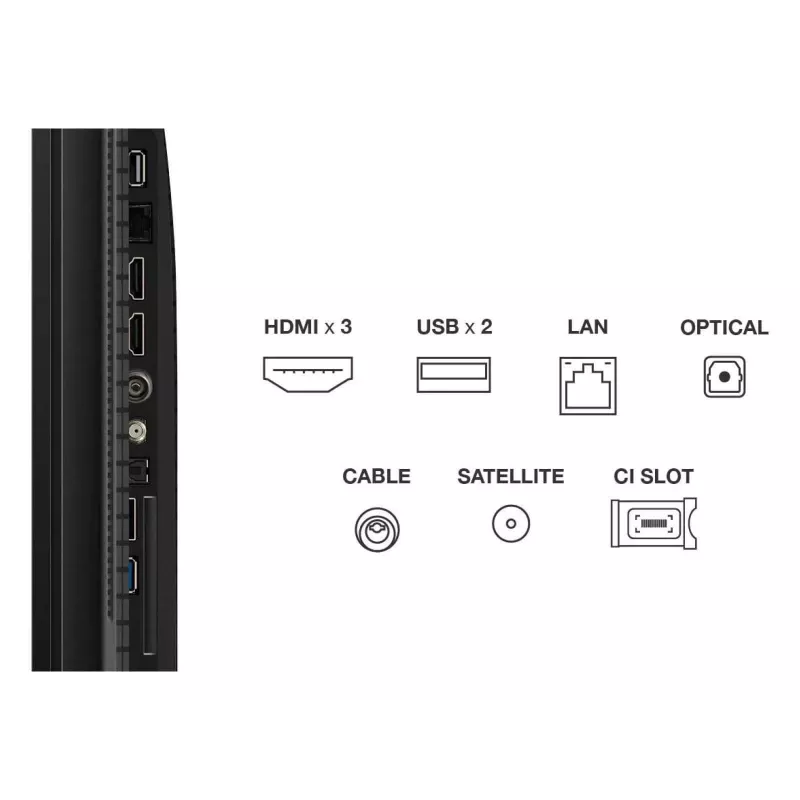 TCL T69C 43T69C televizors 109,2 cm (43 collas) 4K Ultra HD Smart TV Wi-Fi Melns 350 cd/m²