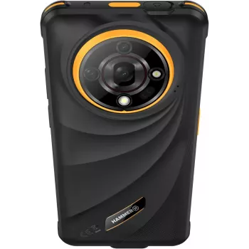 Viedtālrunis Hammer Iron 6 — 6,56 collu IPS TFT, 128 GB, 6 GB RAM, Android 14, 4G, melns