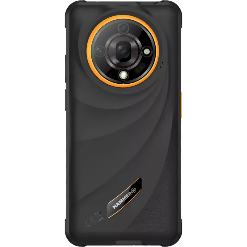 Viedtālrunis Hammer Iron 6 — 6,56 collu IPS TFT, 128 GB, 6 GB RAM, Android 14, 4G, melns