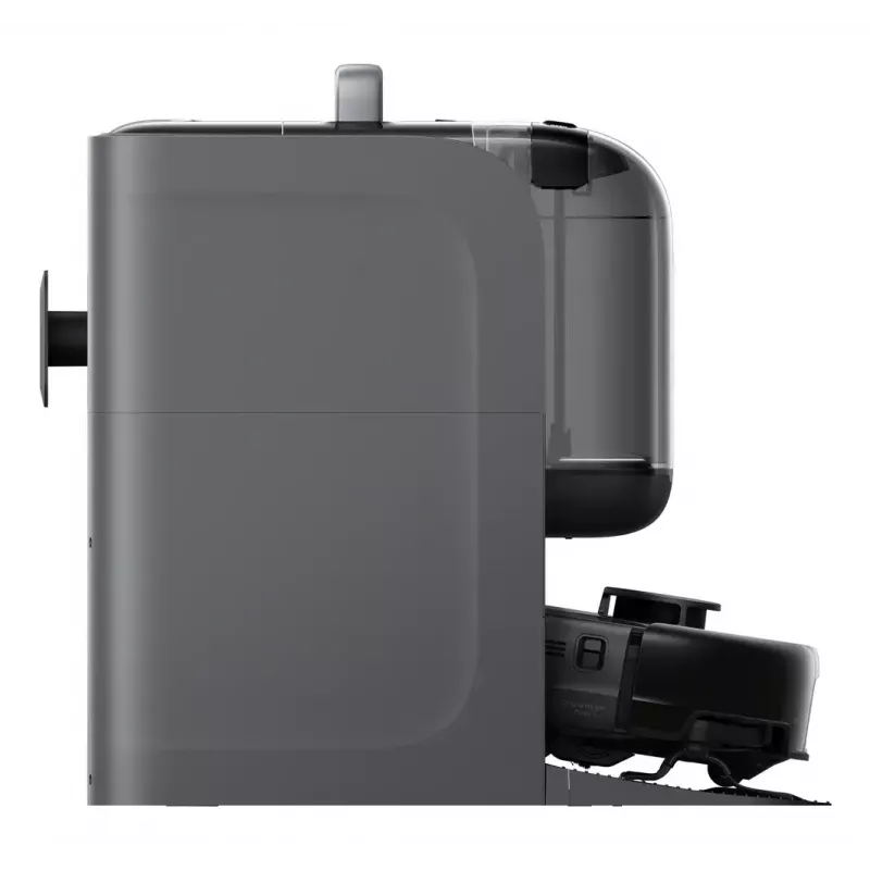Robotputekļsūcējs un mazgājamā lupata Eufy Omni E28 — 3 L putekļu, 2,5 L ūdens, 5200 mAh akumulators, melns